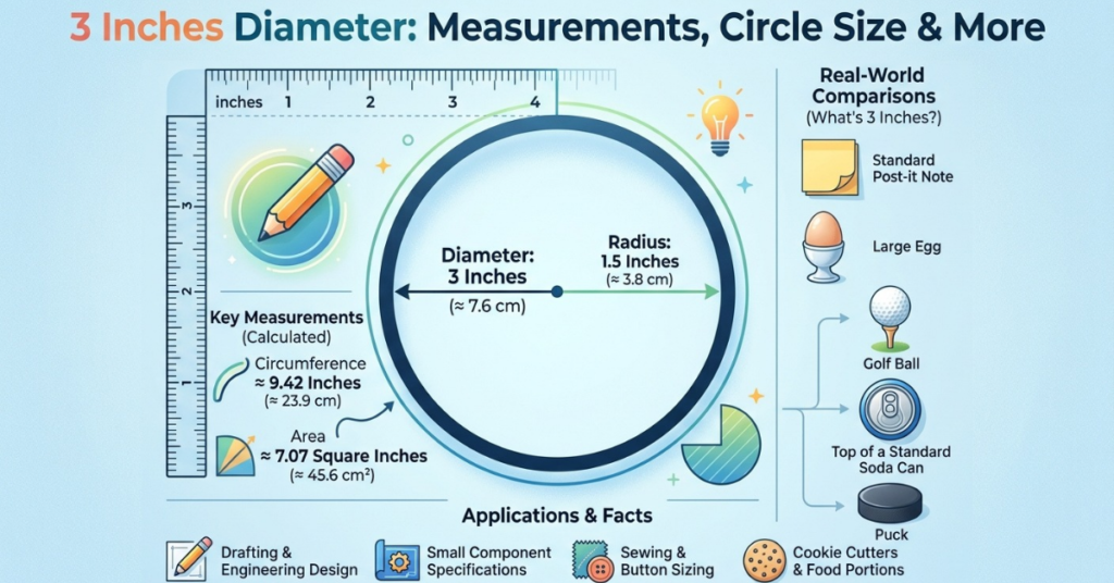 3 Inches Diameter: Measurements, Circle Size & More