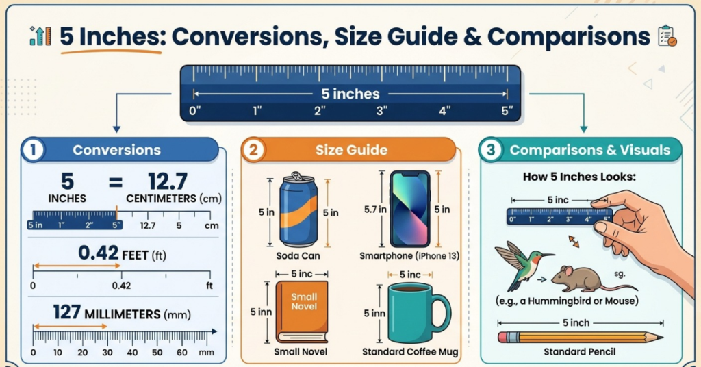 5 Inches: Conversions, Size Guide & Comparisons